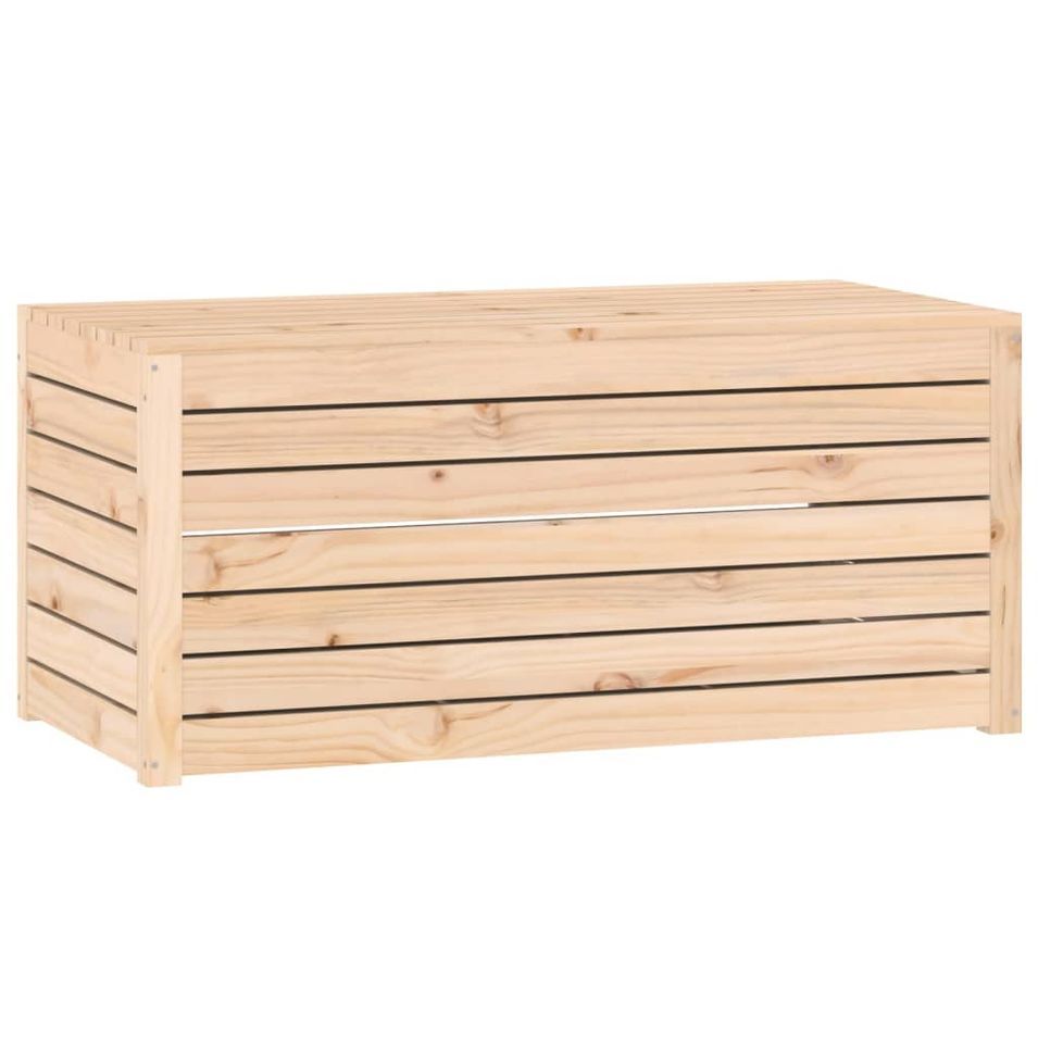 Boîte de jardin 101x50,5x46,5 cm bois massif de pin - Photo n°1