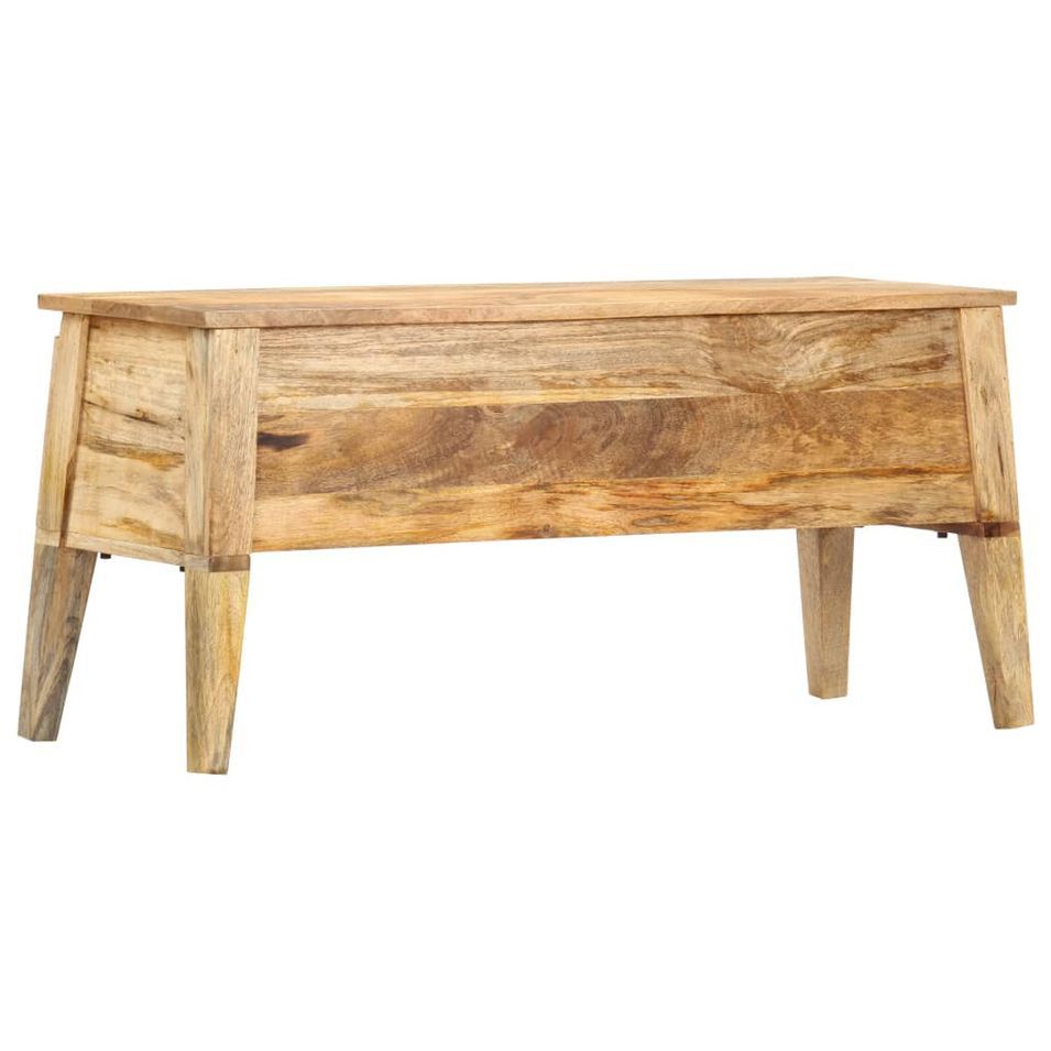 Boîte de rangement 99x35x48 cm Bois de manguier solide - Photo n°1
