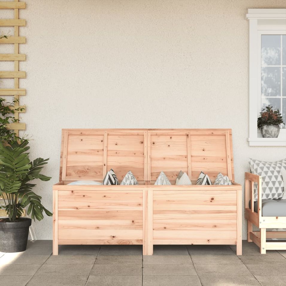Boîte de rangement de jardin 150x50x56,5 cm bois massif sapin - Photo n°1
