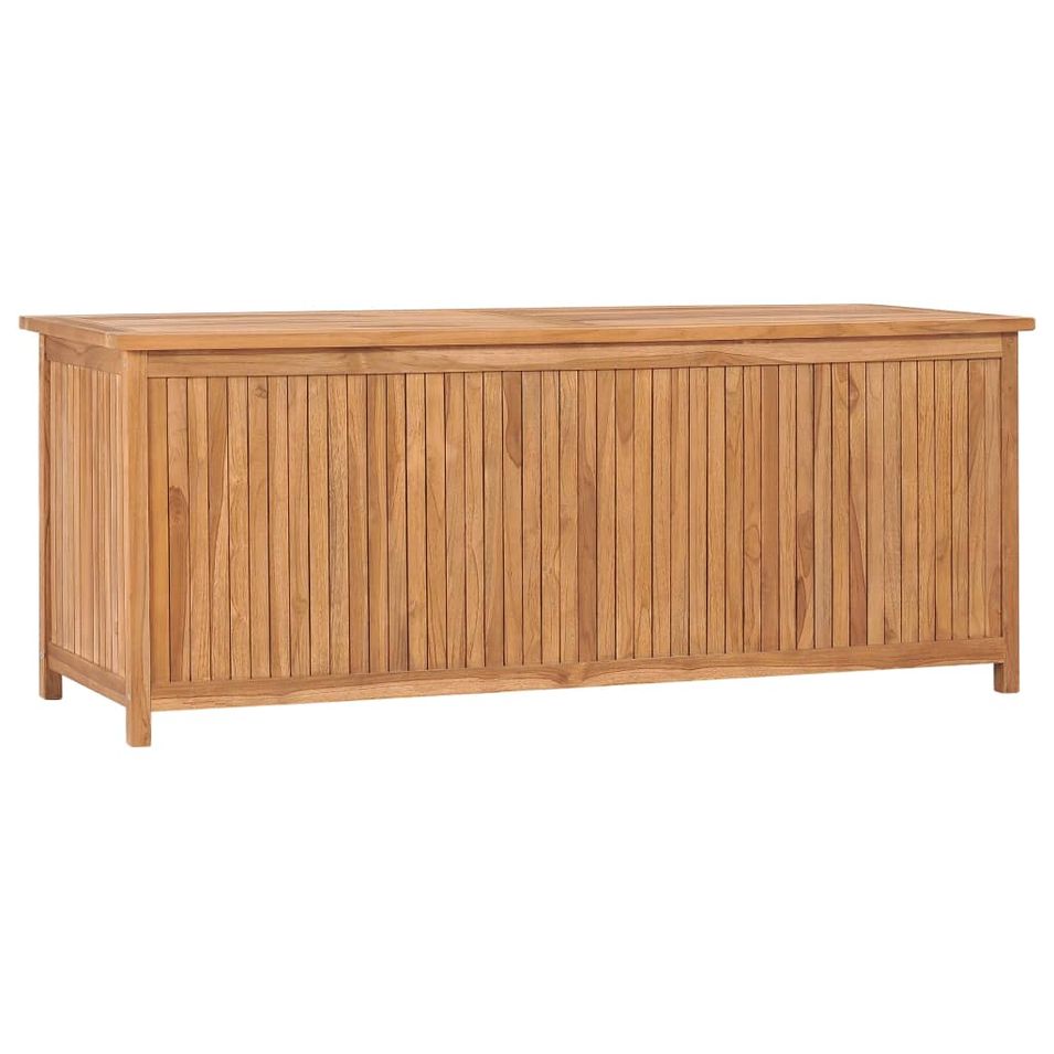 Boîte de rangement de jardin 150x50x58 cm Bois de teck solide - Photo n°1