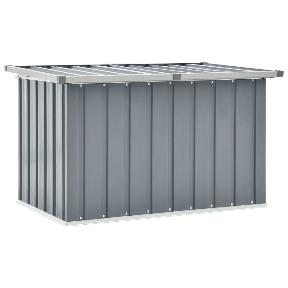 Boîte de rangement de jardin Gris 109x67x65 cm - Photo n°1