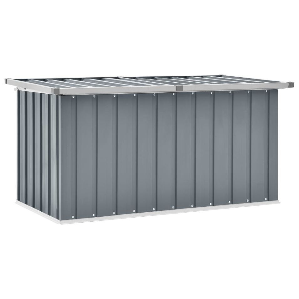 Boîte de rangement de jardin Gris 129x67x65 cm - Photo n°1