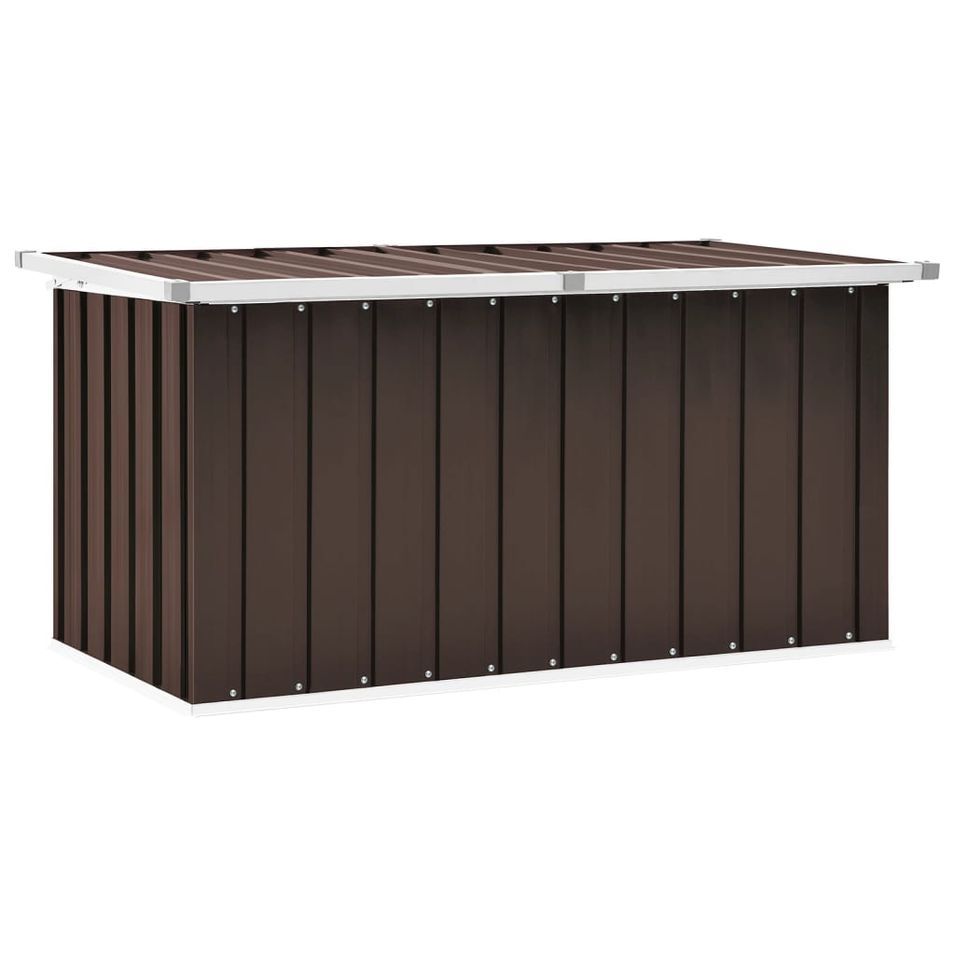 Boîte de rangement de jardin Marron 129x67x65 cm - Photo n°1
