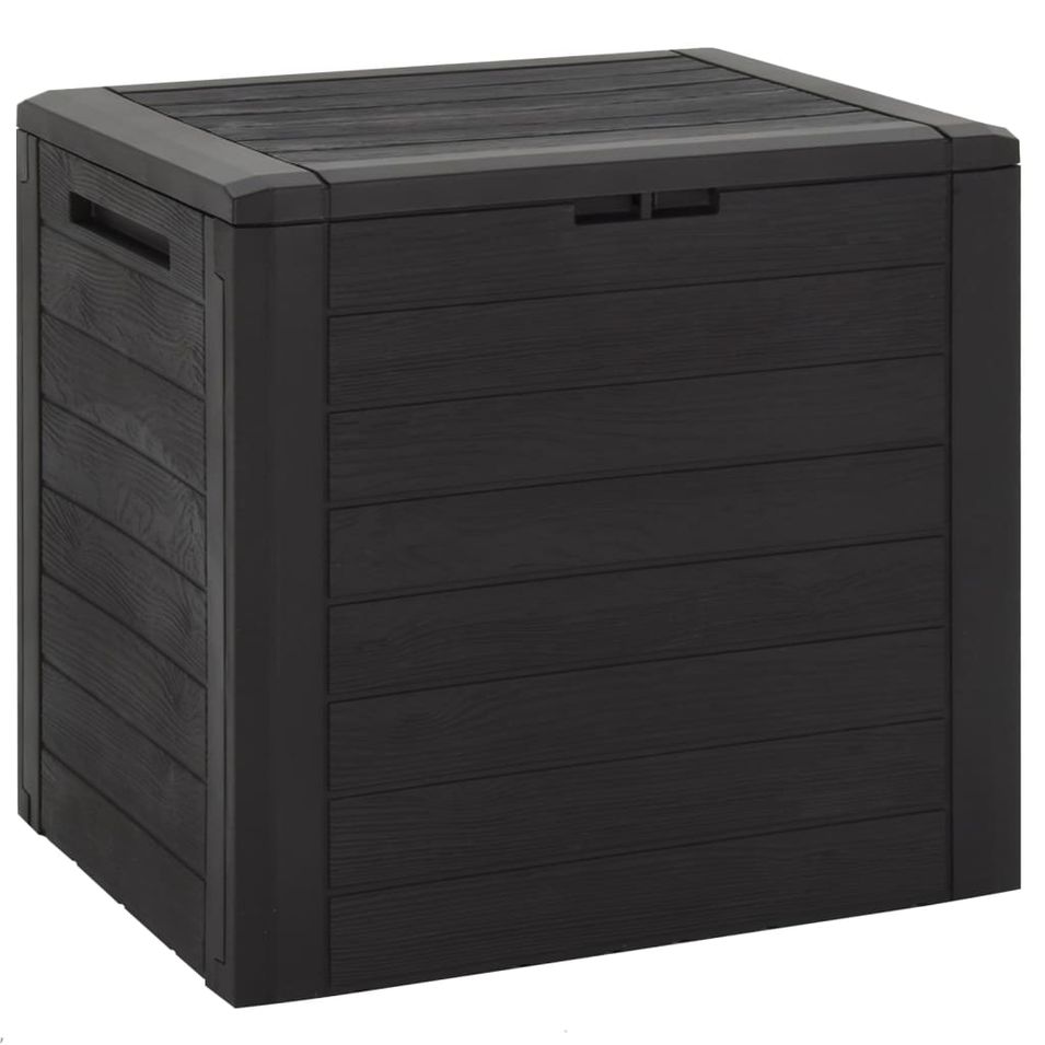 Boîte de stockage de jardin Marron 58,5x46x55 cm Polypropylène - Photo n°1