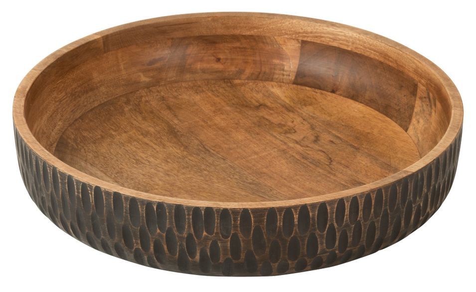 Bol bas manguier marron et noir Anya D 42 cm - Photo n°1