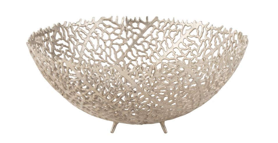 Bol corail métal champagne Amalya D 46 cm - Photo n°1