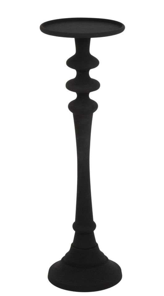 Bougeoir aluminium noir petit modèle Guyane H 85 cm - Photo n°1