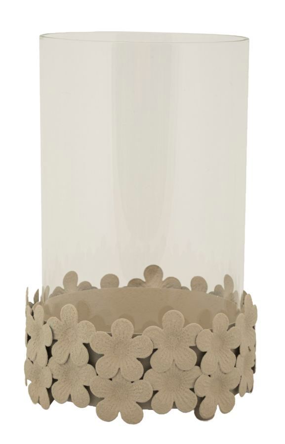 Bougeoir dune c/vetro cm ø14x21 - Photo n°1