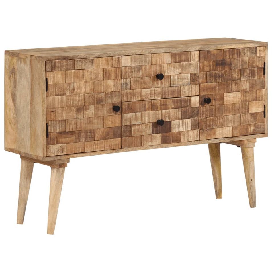 Buffet 110x30x70 cm bois massif de manguier - Photo n°1