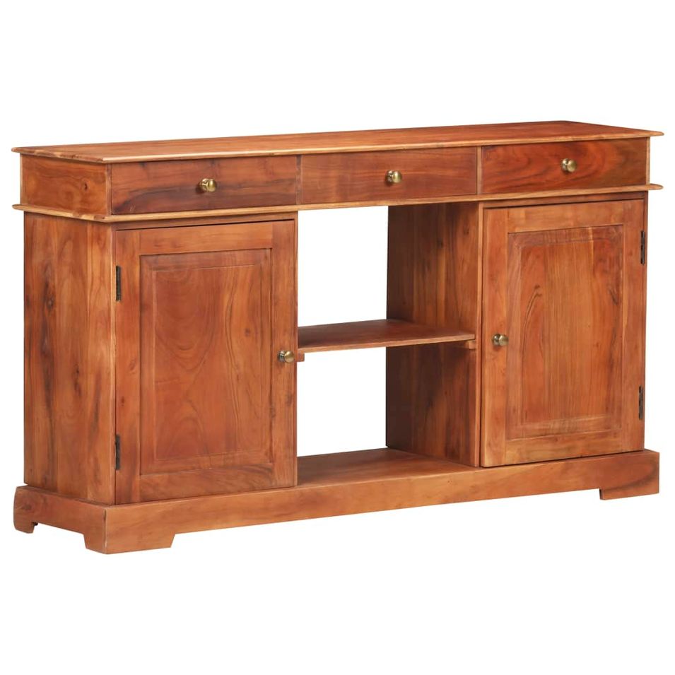 Buffet 135x35x75 cm Bois d'acacia solide - Photo n°1
