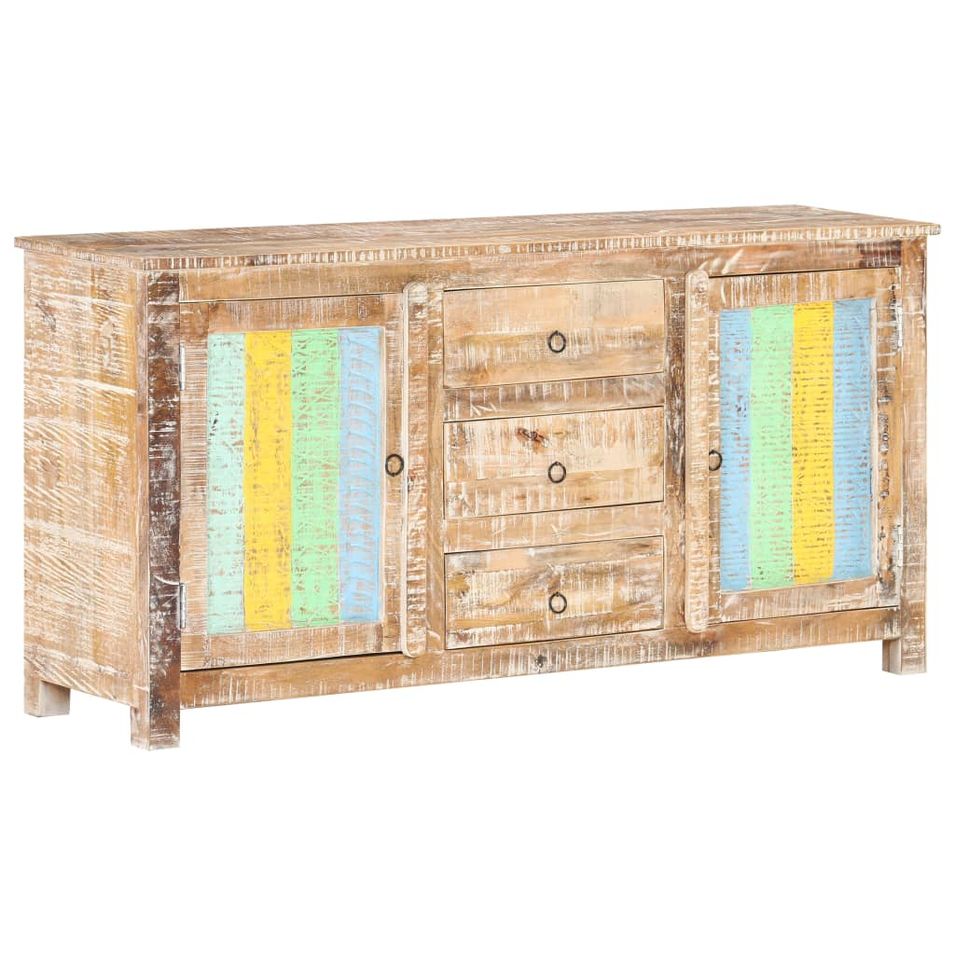 Buffet 151x40x75 cm Bois d'acacia brut - Photo n°1