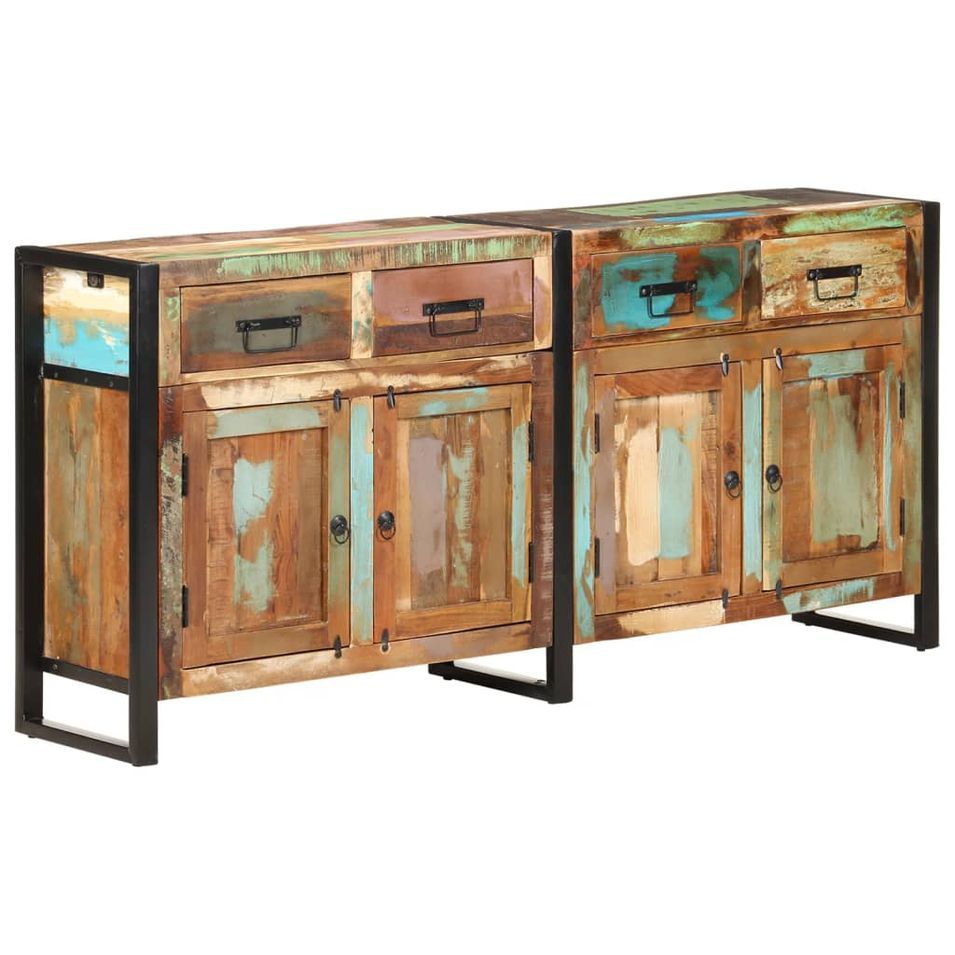 Buffet 172x35x80 cm Bois de récupération massif - Photo n°1