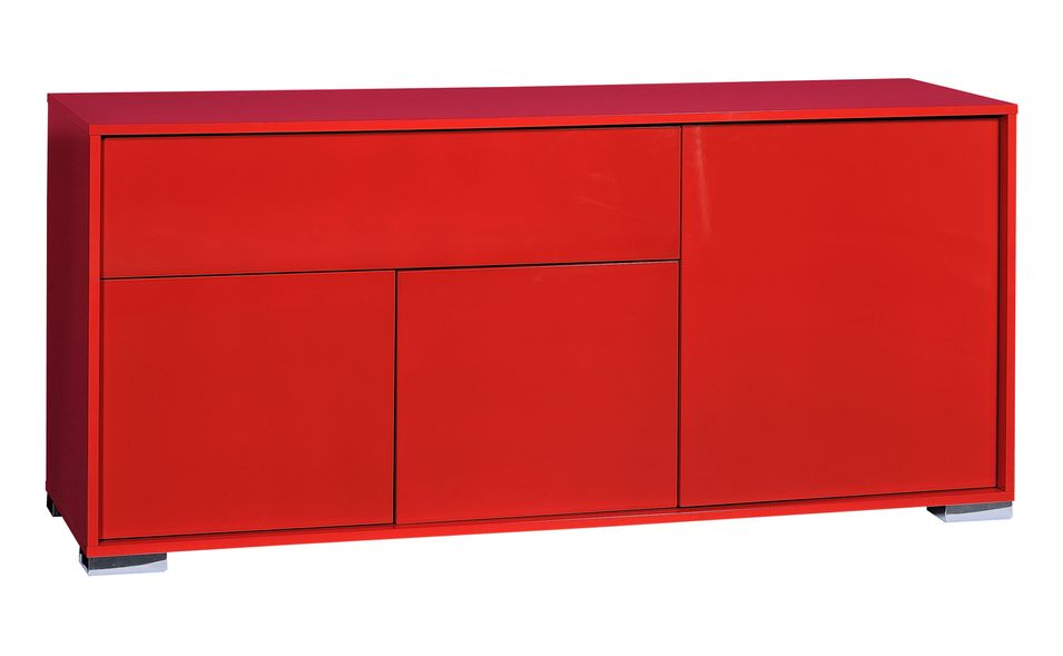 Buffet 3 portes Rouge brillant Like - Photo n°1