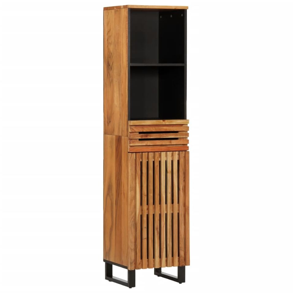 Buffet 38x34x160 cm bois d'acacia massif - Photo n°1