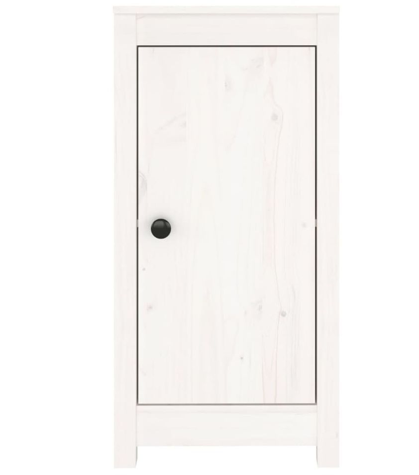 Petit meuble de rangement 1 porte en bois massif de pin – Collection Aloska - Photo n°1