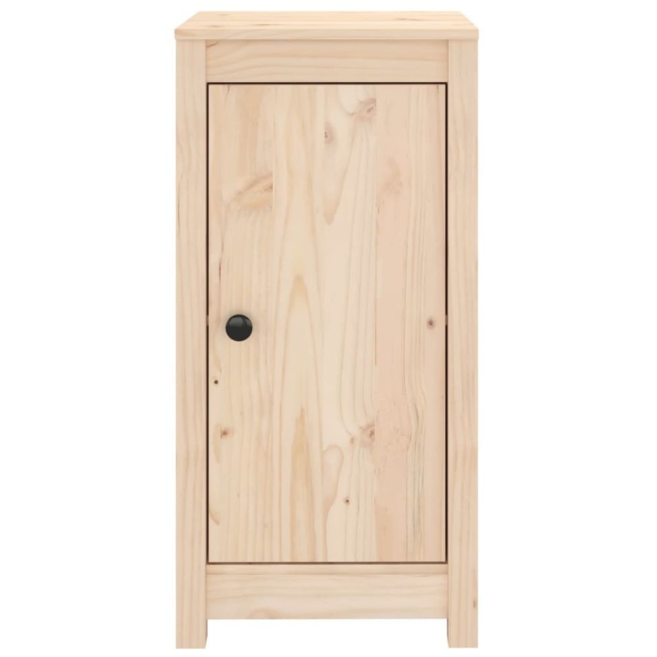 Petit meuble de rangement 1 porte en bois massif de pin – Collection Aloska - Photo n°1