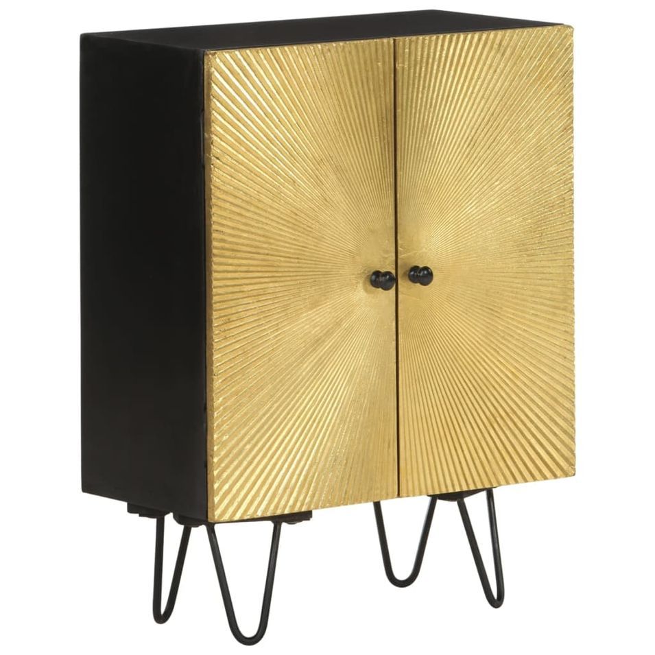 Buffet 55x30x75 cm bois massif de manguier - Photo n°1