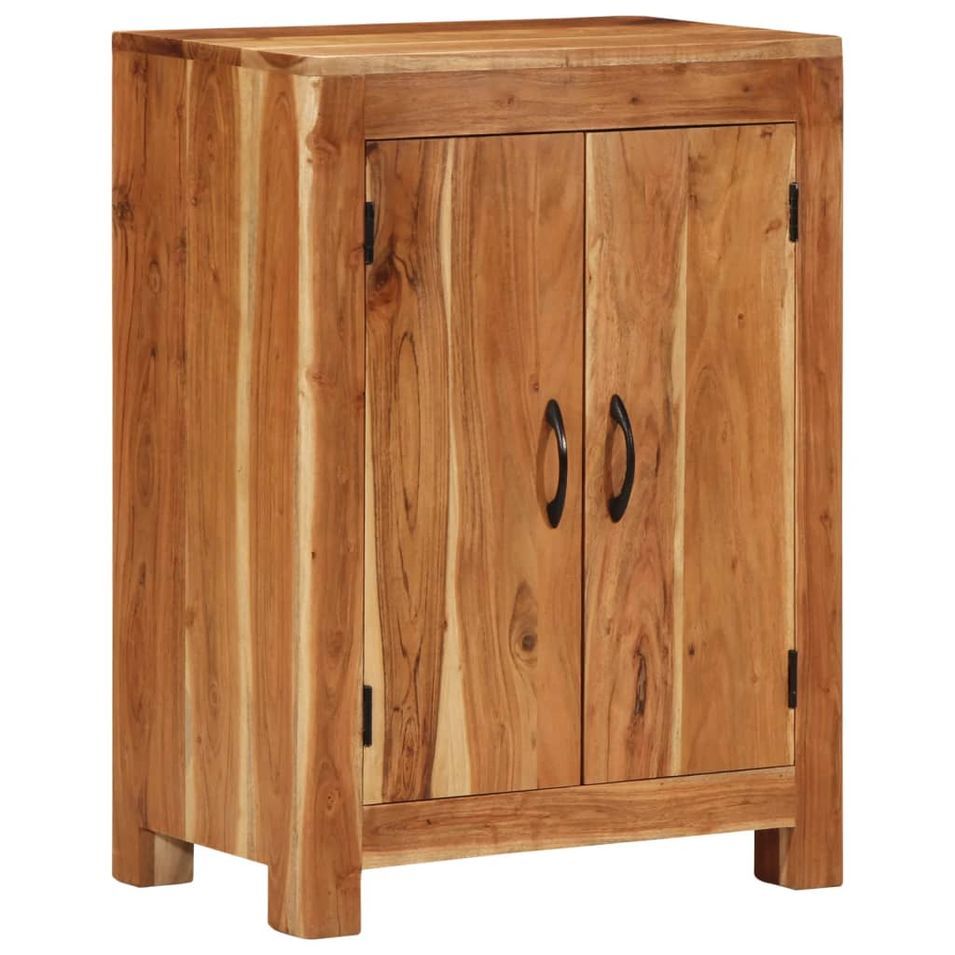 Buffet 55x35x75 cm bois massif d'acacia - Photo n°1