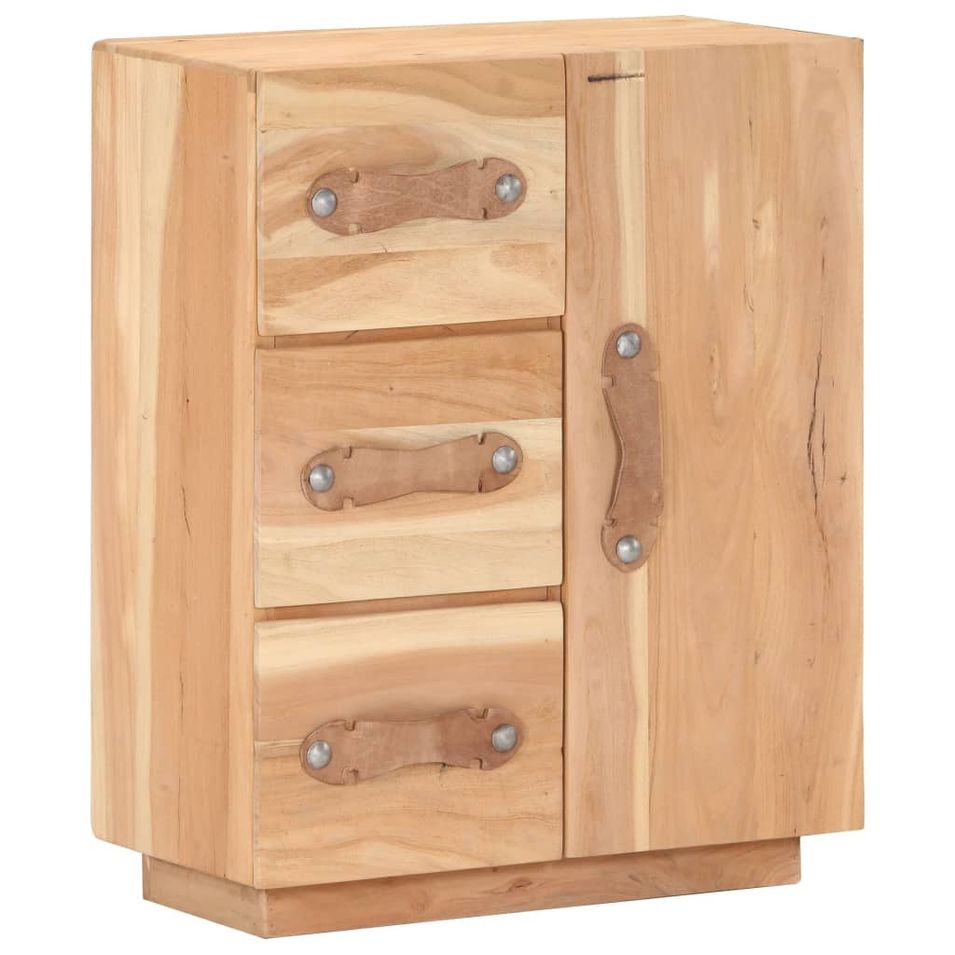 Buffet 60x30x75 cm Bois de récupération massif - Photo n°1