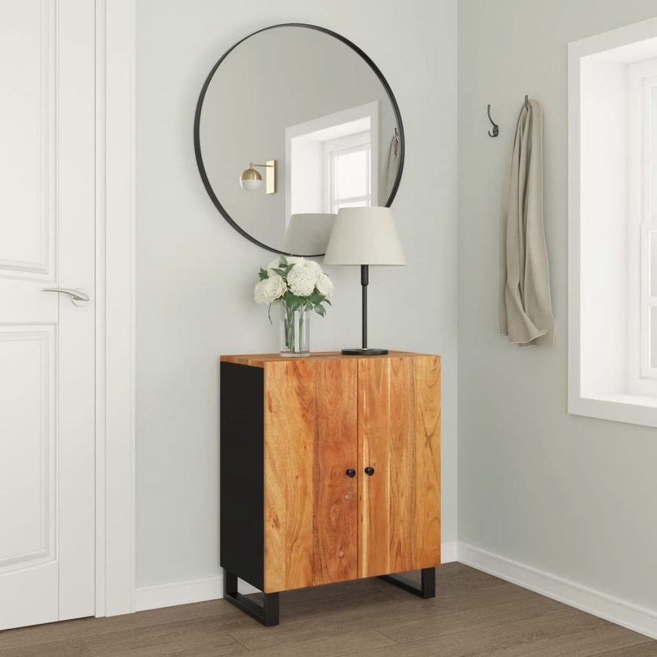 Buffet 60x33x75 cm Bois massif d'acacia - Photo n°1