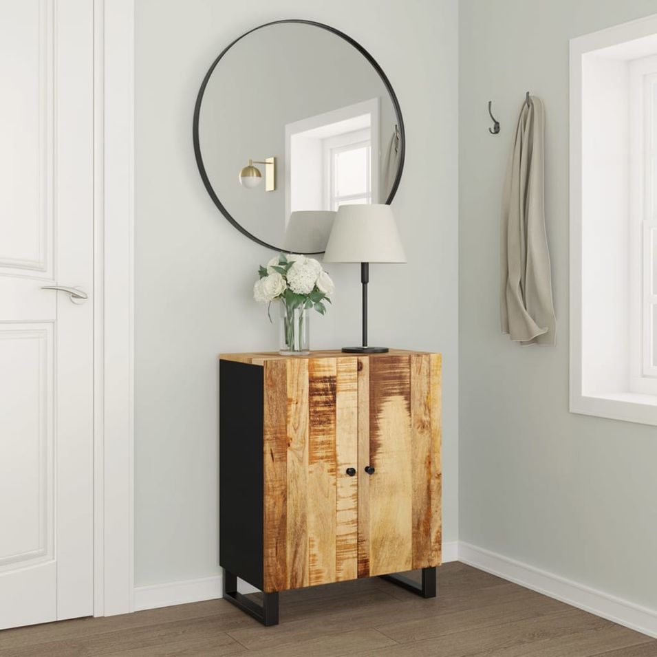 Buffet 60x33x75 cm Bois massif de manguier - Photo n°1