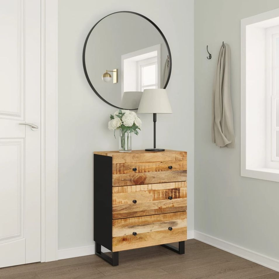 Buffet 60x33x75 cm Bois massif de manguier - Photo n°1