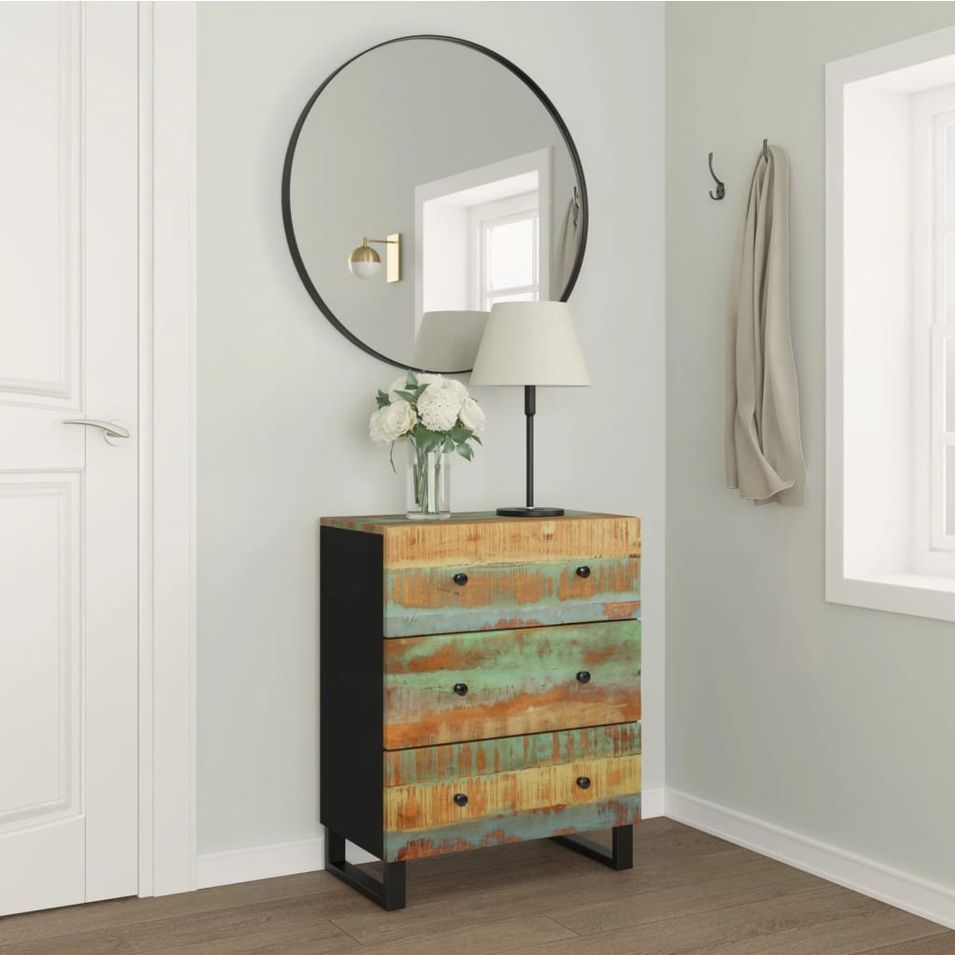 Buffet 60x33x75 cm Bois massif de récupération - Photo n°1