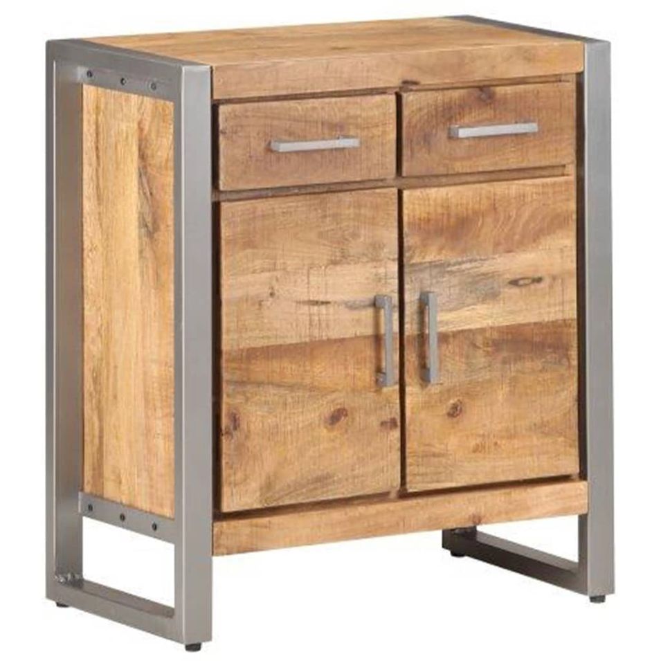 Buffet 60x35x72 cm Bois de manguier brut - Photo n°1
