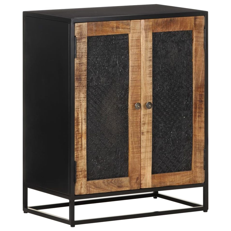 Buffet 60x35x75 cm Bois de manguier brut - Photo n°1