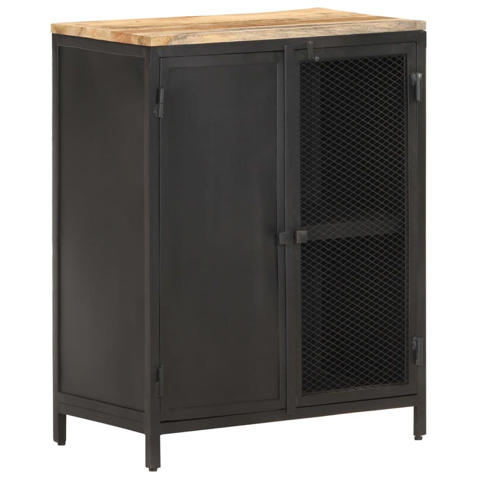 Buffet 60x35x78 cm Bois de manguier massif brut - Photo n°1