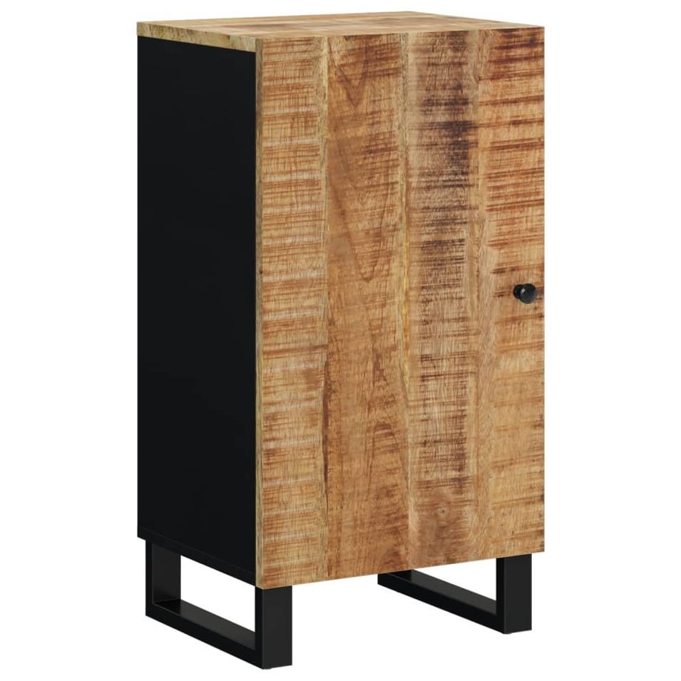 Buffet avec porte 40x31x75 cm bois massif de manguier - Photo n°1