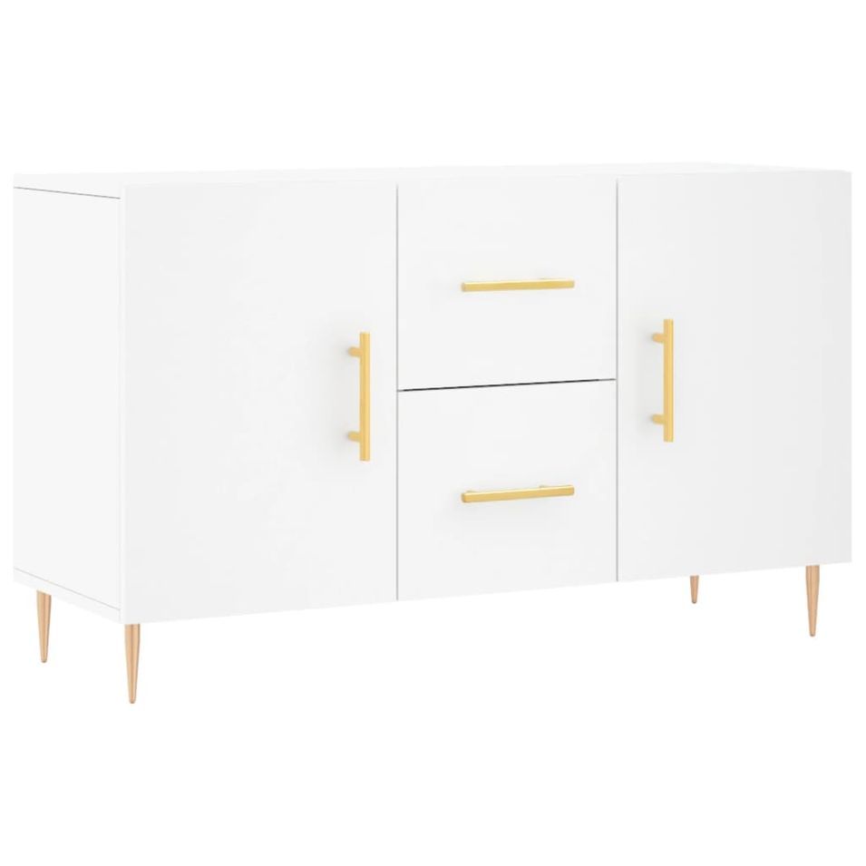 Buffet blanc 100x36x60 cm bois d'ingénierie - Photo n°1