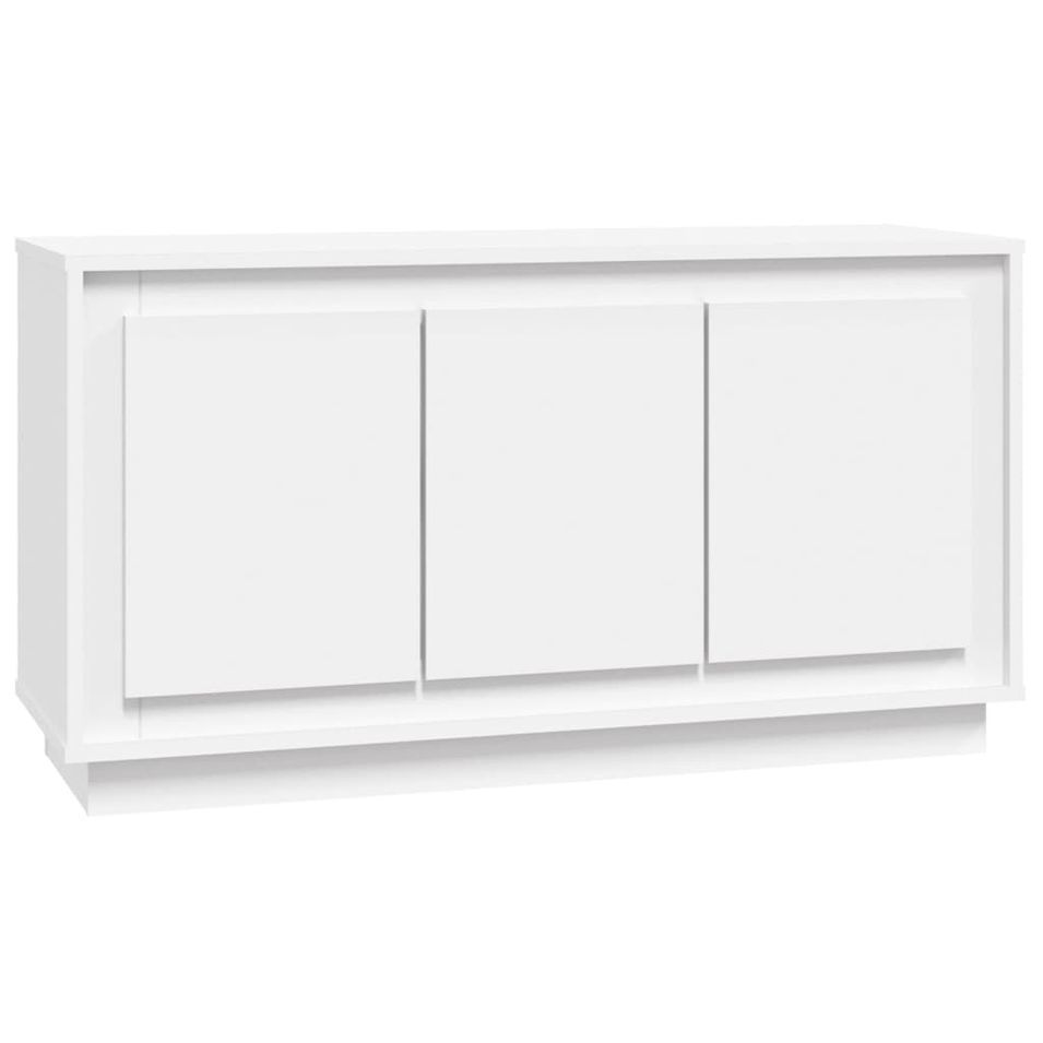 Buffet blanc 102x35x55 cm bois d'ingénierie - Photo n°1