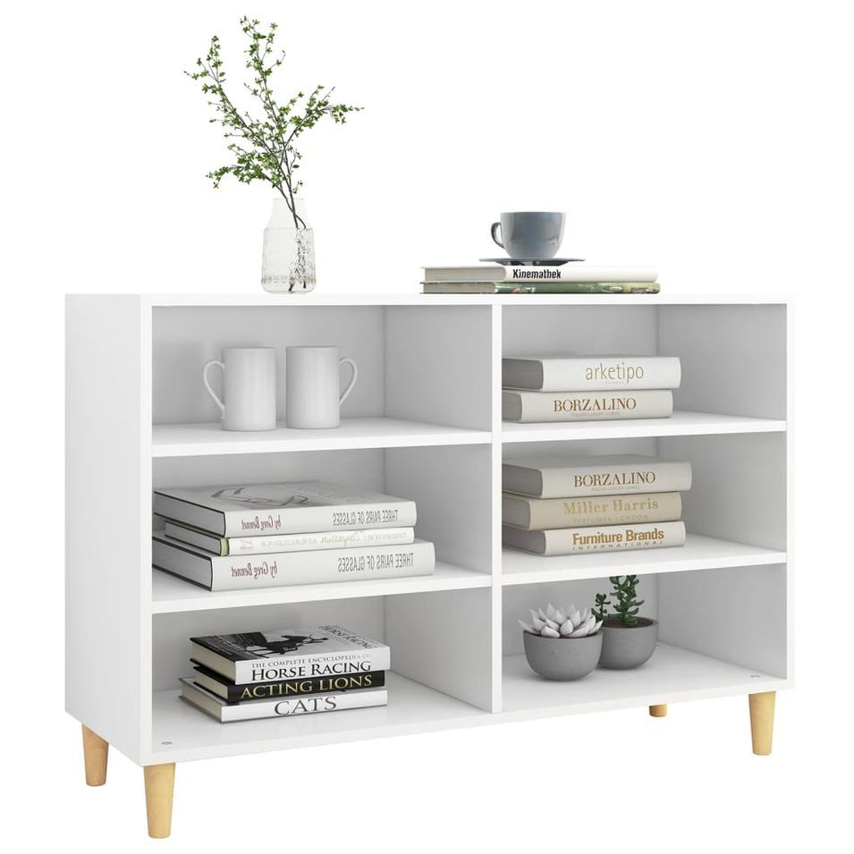 Buffet Blanc 103,5x35x70 cm 2 - Photo n°1