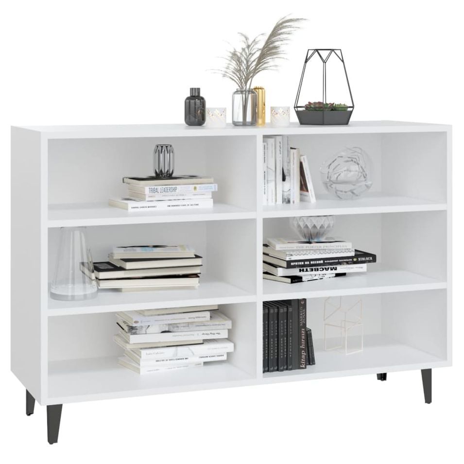 Buffet Blanc 103,5x35x70 cm 3 - Photo n°1
