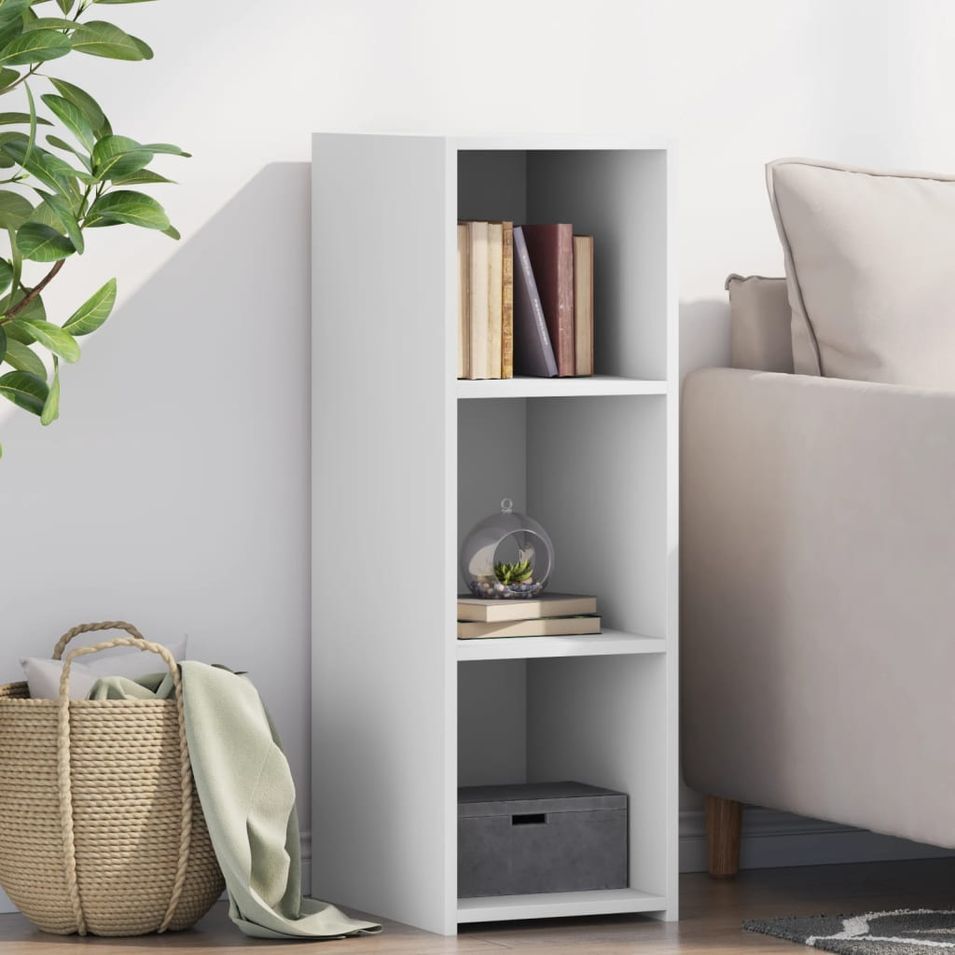 Buffet blanc 30x41x93 cm bois d'ingénierie - Photo n°1