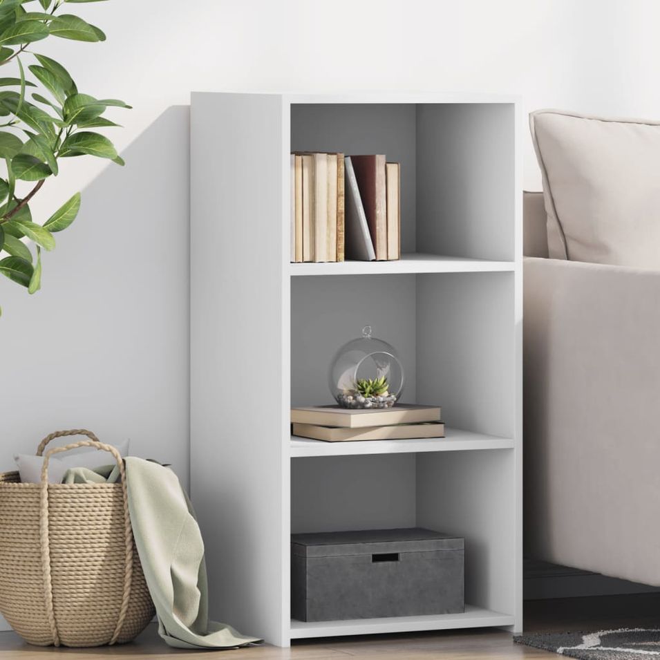 Buffet blanc 45x41x93 cm bois d'ingénierie - Photo n°1