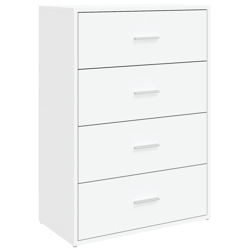 Buffet blanc 60x31x84 cm bois d'ingénierie - Photo n°1