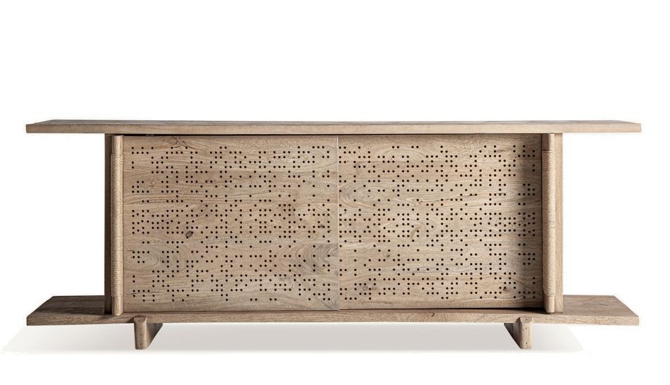 Buffet bois massif clair JACQUARD 220 cm – Design estudi{H}ac - Photo n°1