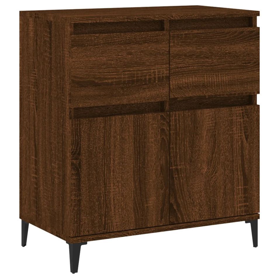 Buffet Chêne marron 60x35x70 cm Bois d'ingénierie - Photo n°1