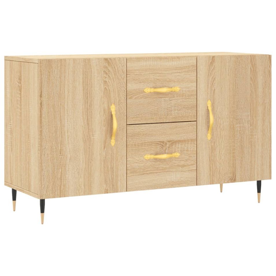 Buffet chêne sonoma 100x36x60 cm bois d'ingénierie - Photo n°1