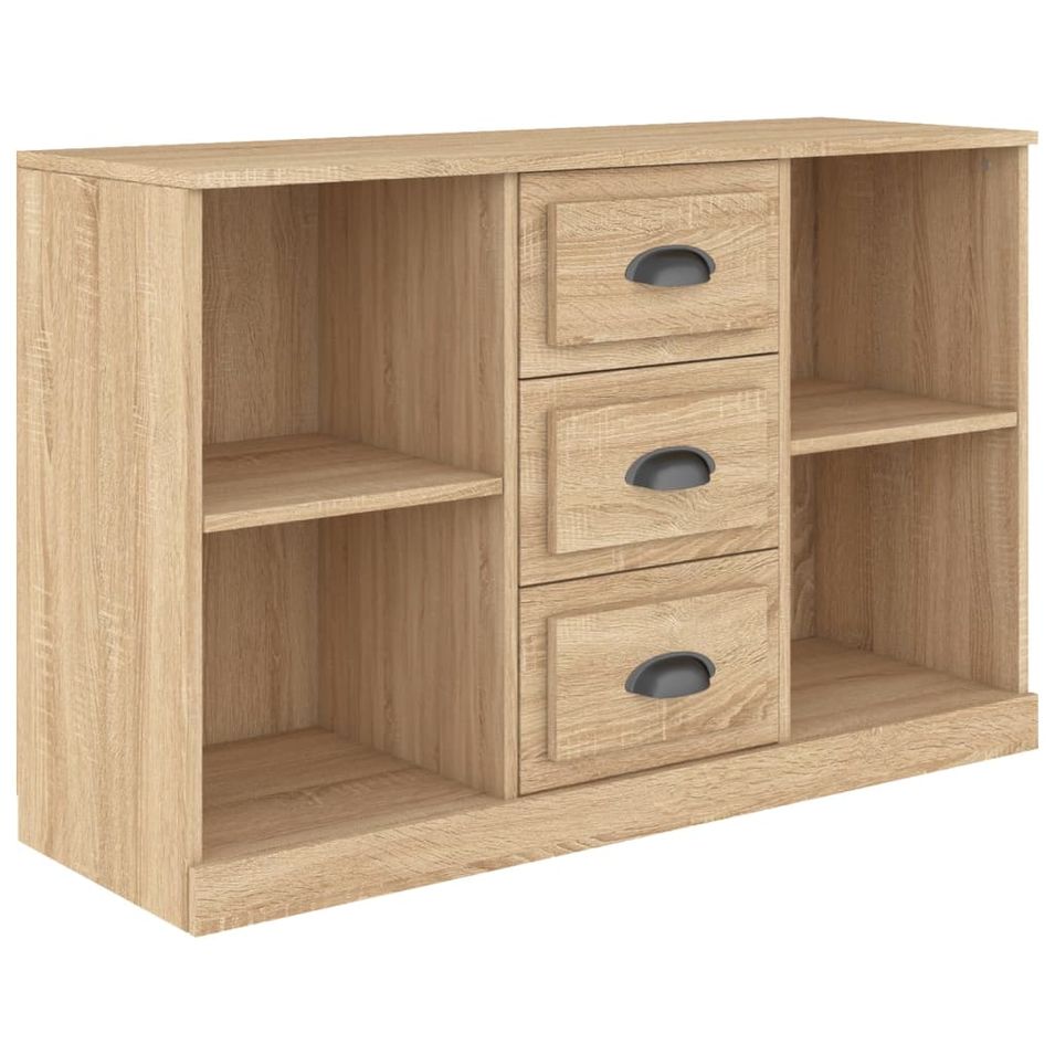 Buffet chêne sonoma 104,5x35,5x67,5 cm bois d'ingénierie - Photo n°1