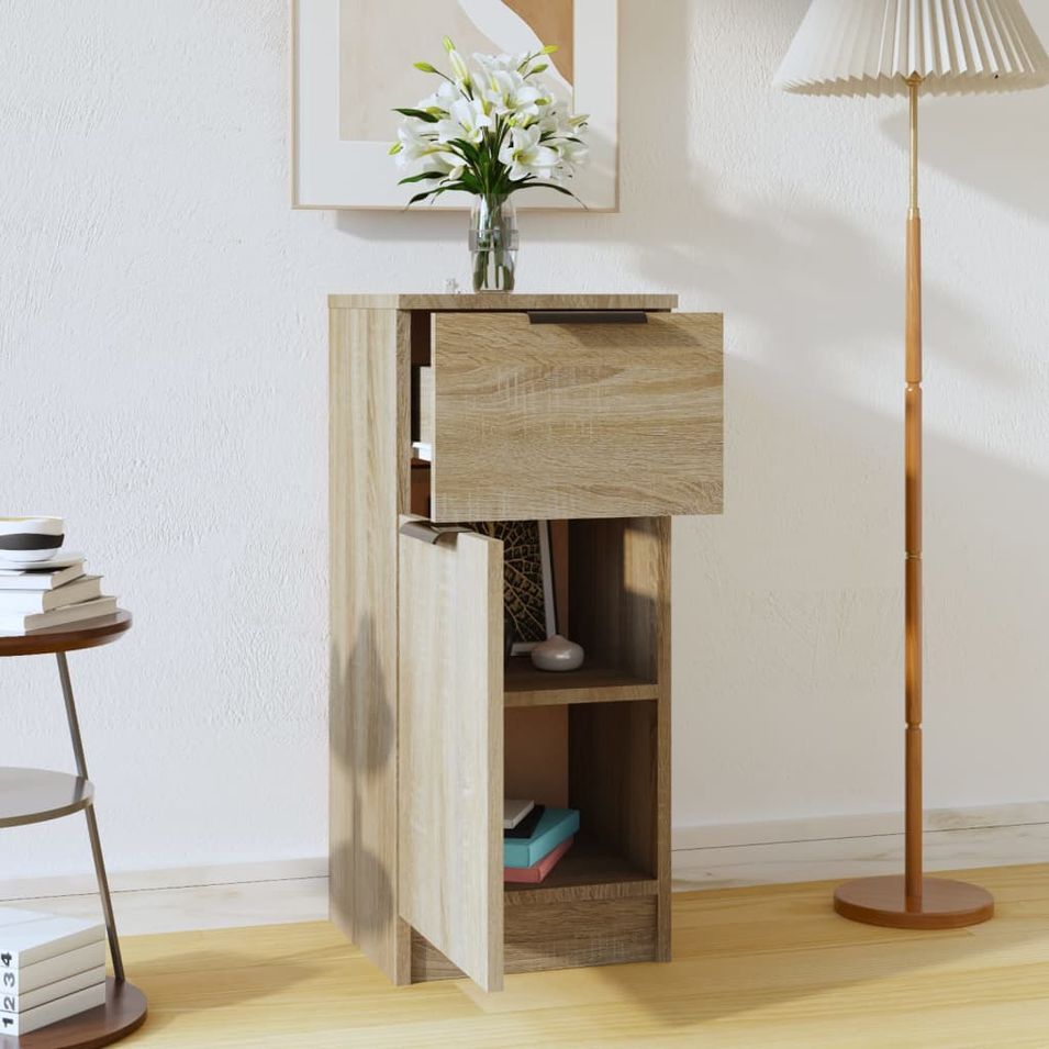 Buffet Chêne sonoma 30x30x70 cm Bois d'ingénierie - Photo n°1