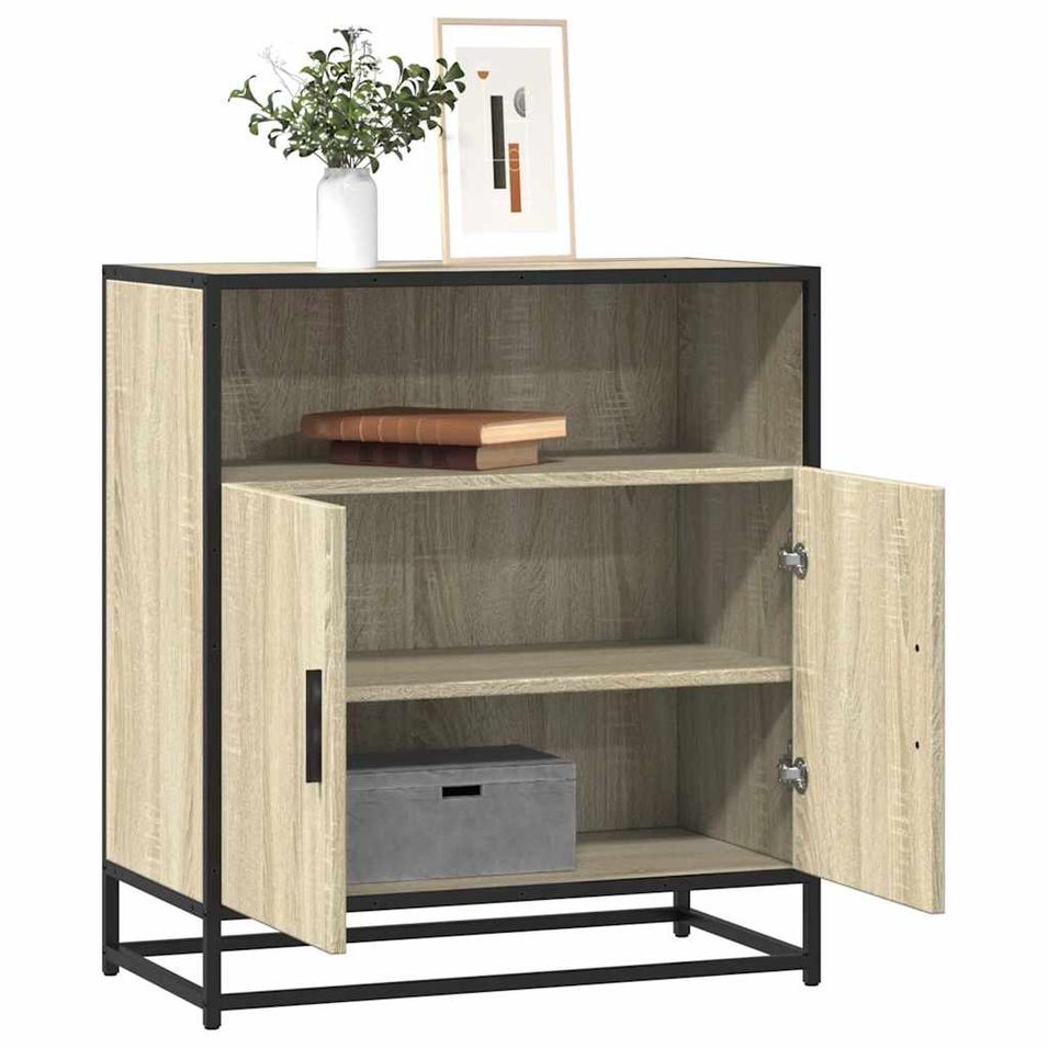 Buffet chêne sonoma 68x35x76 cm bois d'ingénierie - Photo n°1