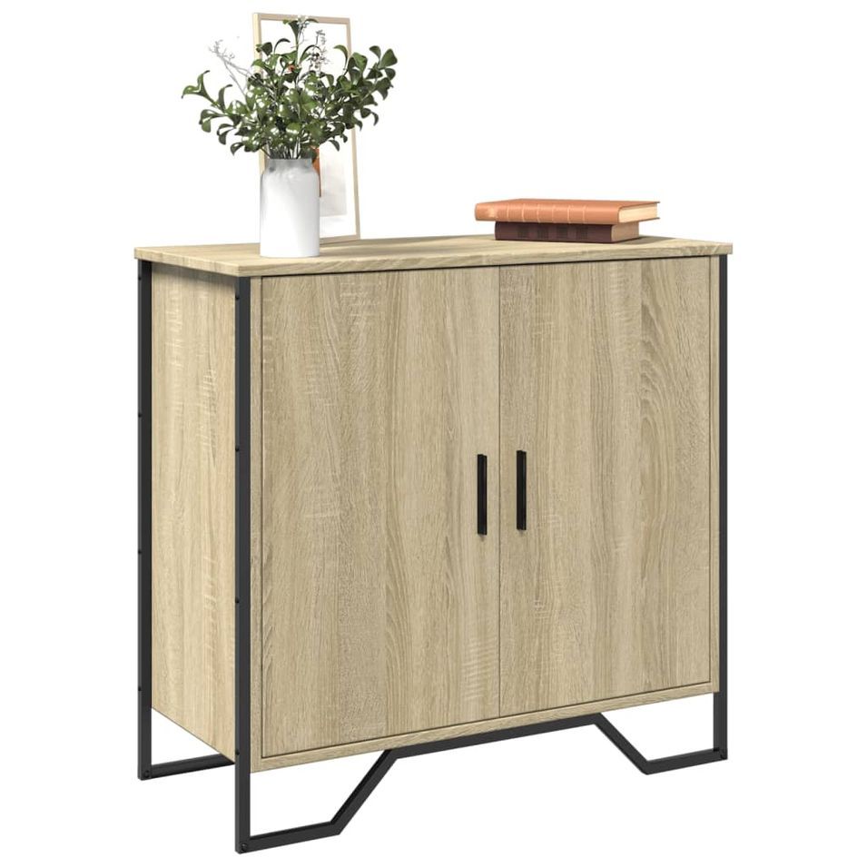 Buffet chêne sonoma 78x35,5x74,5 cm bois d'ingénierie - Photo n°1
