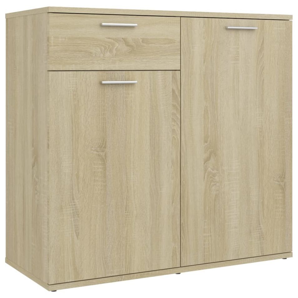 Buffet Chêne sonoma 80x36x75 cm - Photo n°1