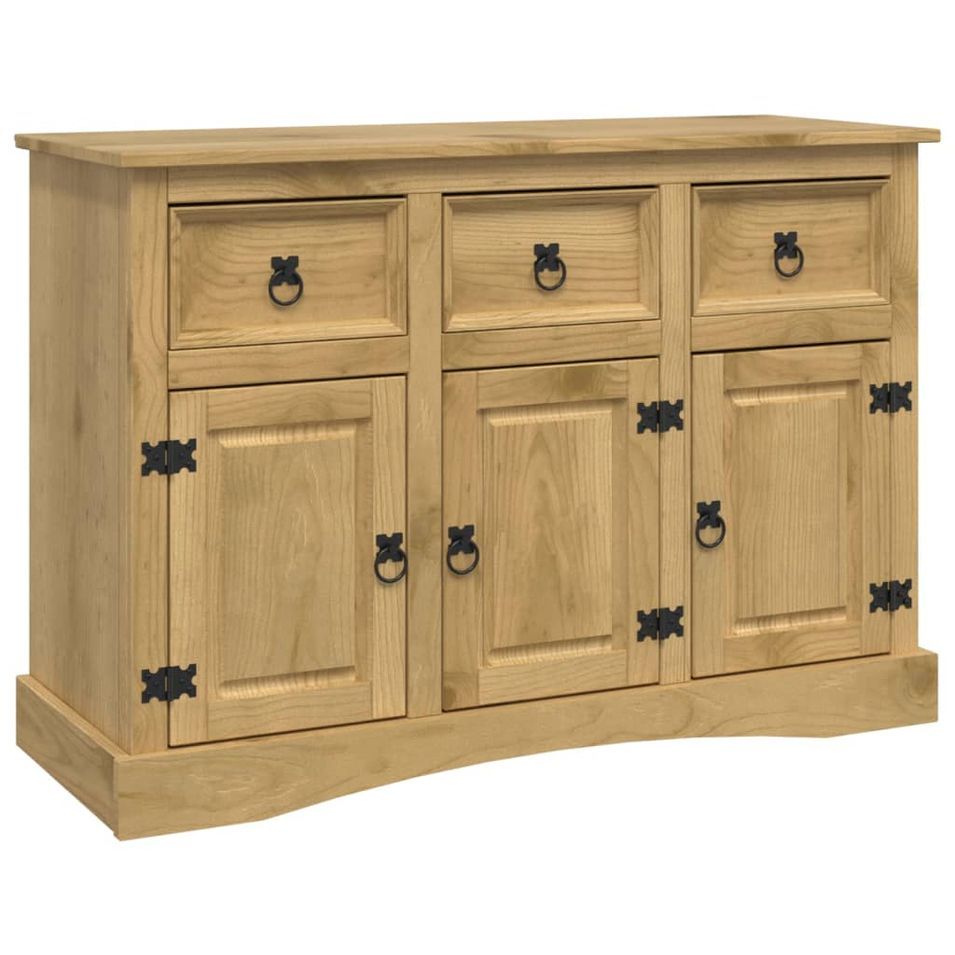 Buffet Corona 115x43x79,5 cm bois massif pin mexicain - Photo n°1