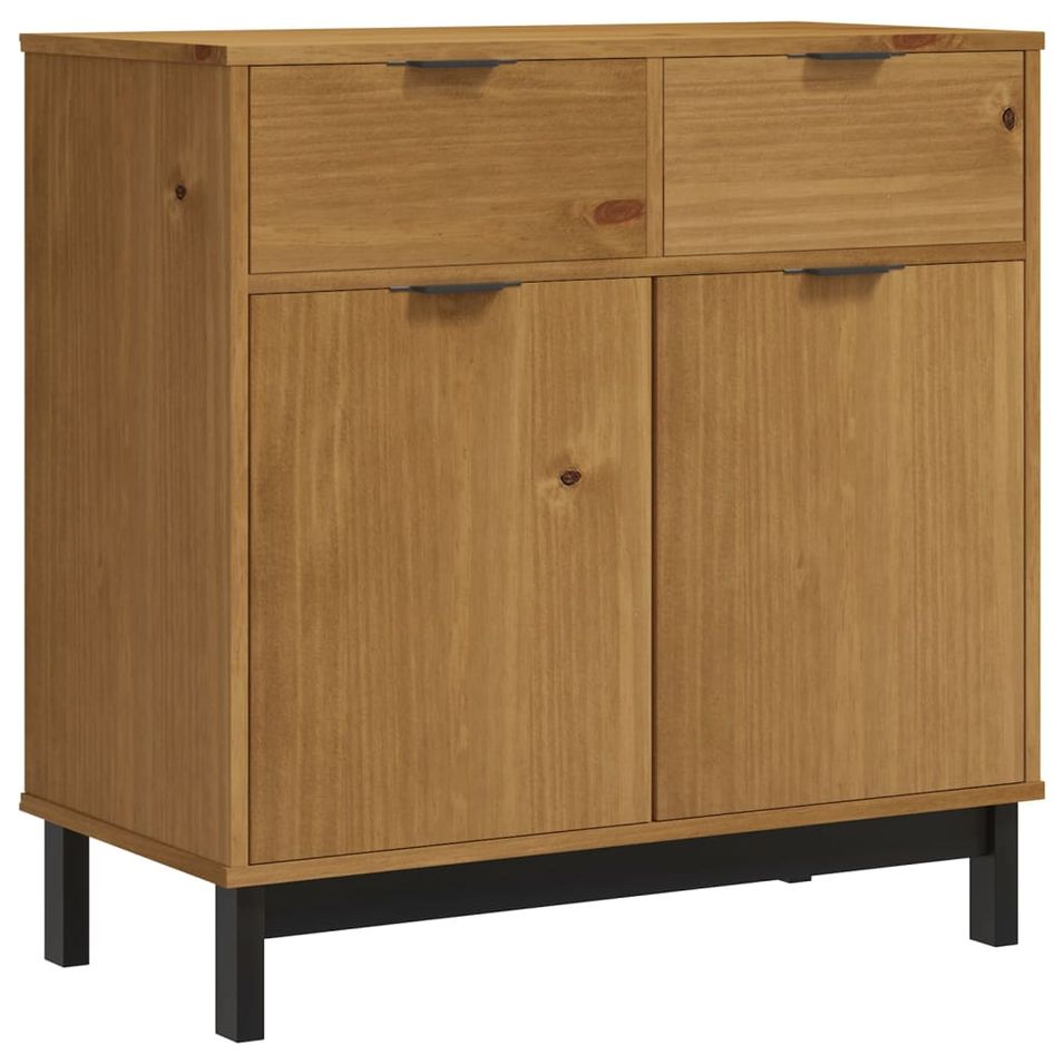 Buffet FLAM 80x40x80 cm bois massif de pin - Photo n°1
