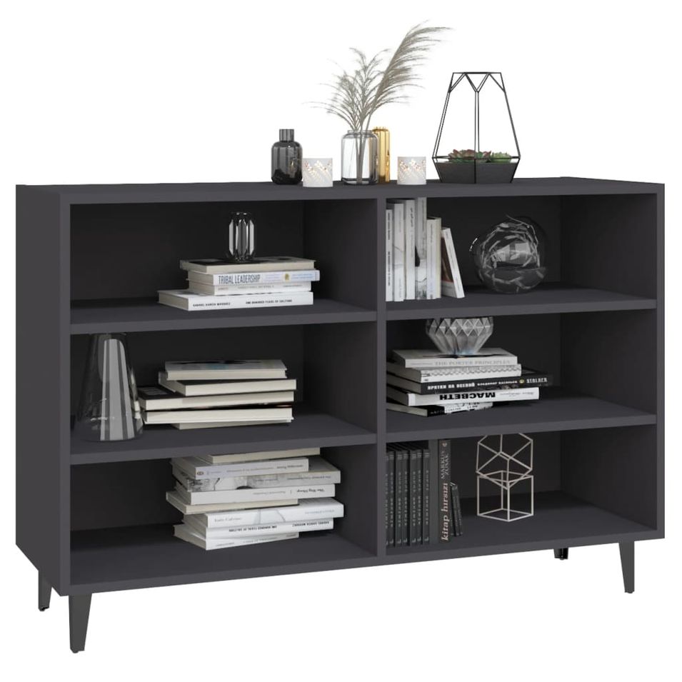 Buffet Gris 103,5x35x70 cm - Photo n°1