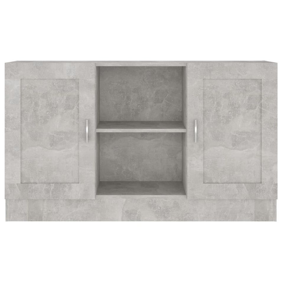 Buffet Gris béton 120x30,5x70 cm - Photo n°1
